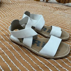 Sorel white summer sandals